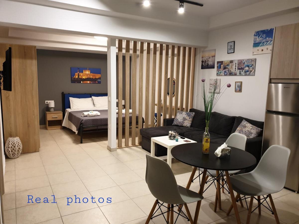 Blue - Comfy Center Rodos Apartment Asgourou